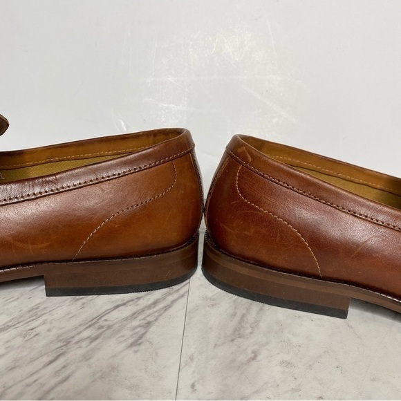 Steve Madden Darlton Cognac Leather Men’s Penny Loafer 10D - Picture 8 of 14